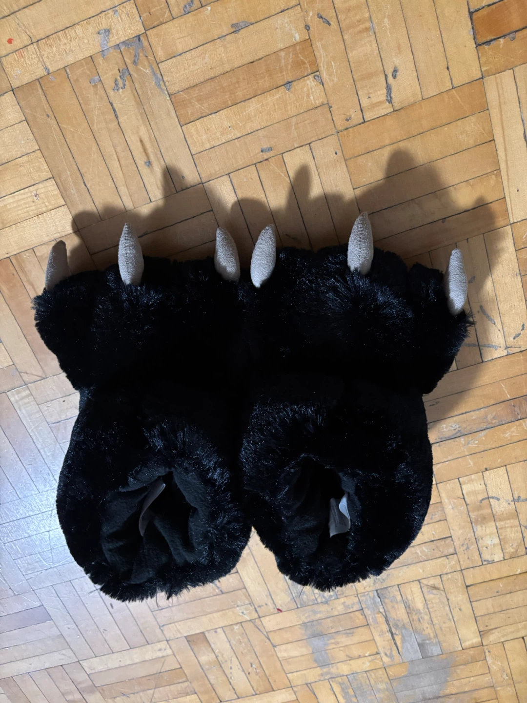 Black Bear Paw Slippers