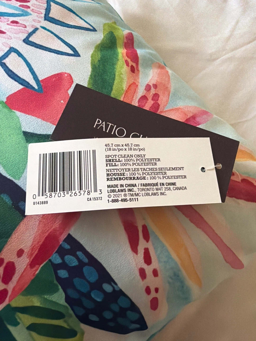 New Patio Cushions and Tropical Floral Lumbar Pillows - photo 3