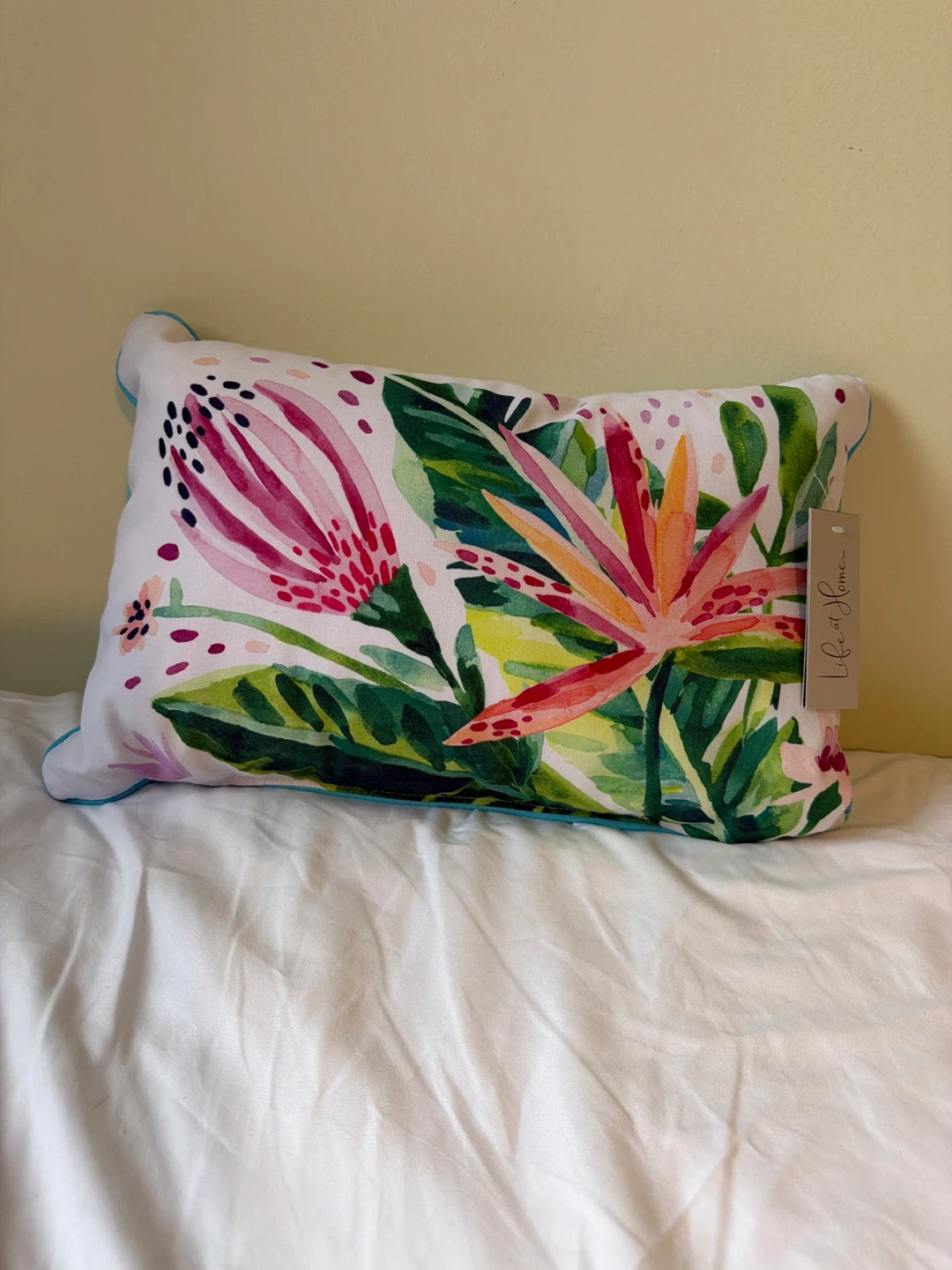 New Patio Cushions and Tropical Floral Lumbar Pillows - photo 4