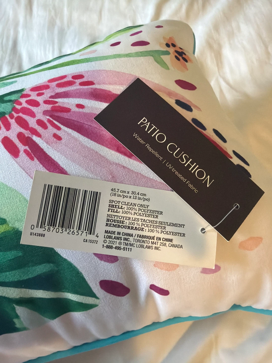 New Patio Cushions and Tropical Floral Lumbar Pillows - photo 5
