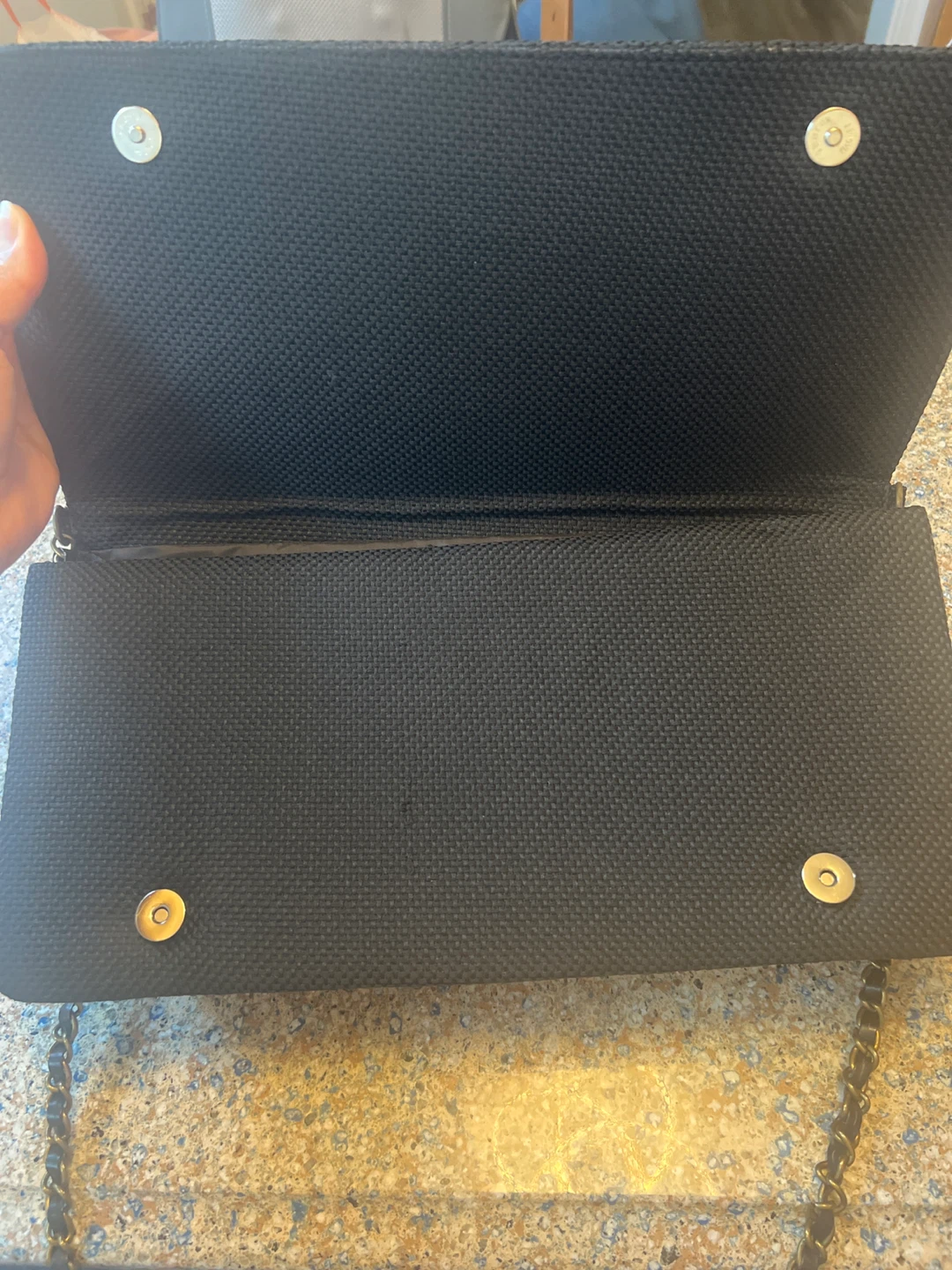 Embroidered Clutch Purse with Chain Strap - photo 5