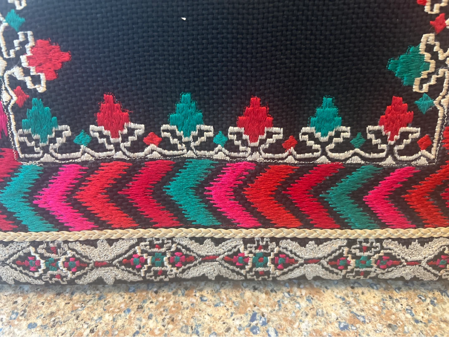 Embroidered Clutch Purse with Chain Strap - photo 2