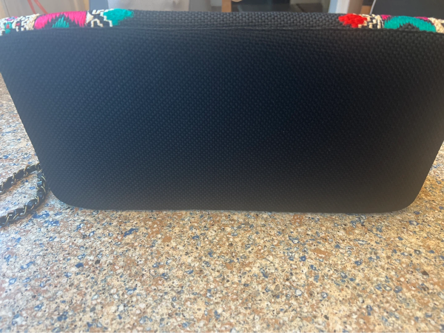Embroidered Clutch Purse with Chain Strap - photo 3