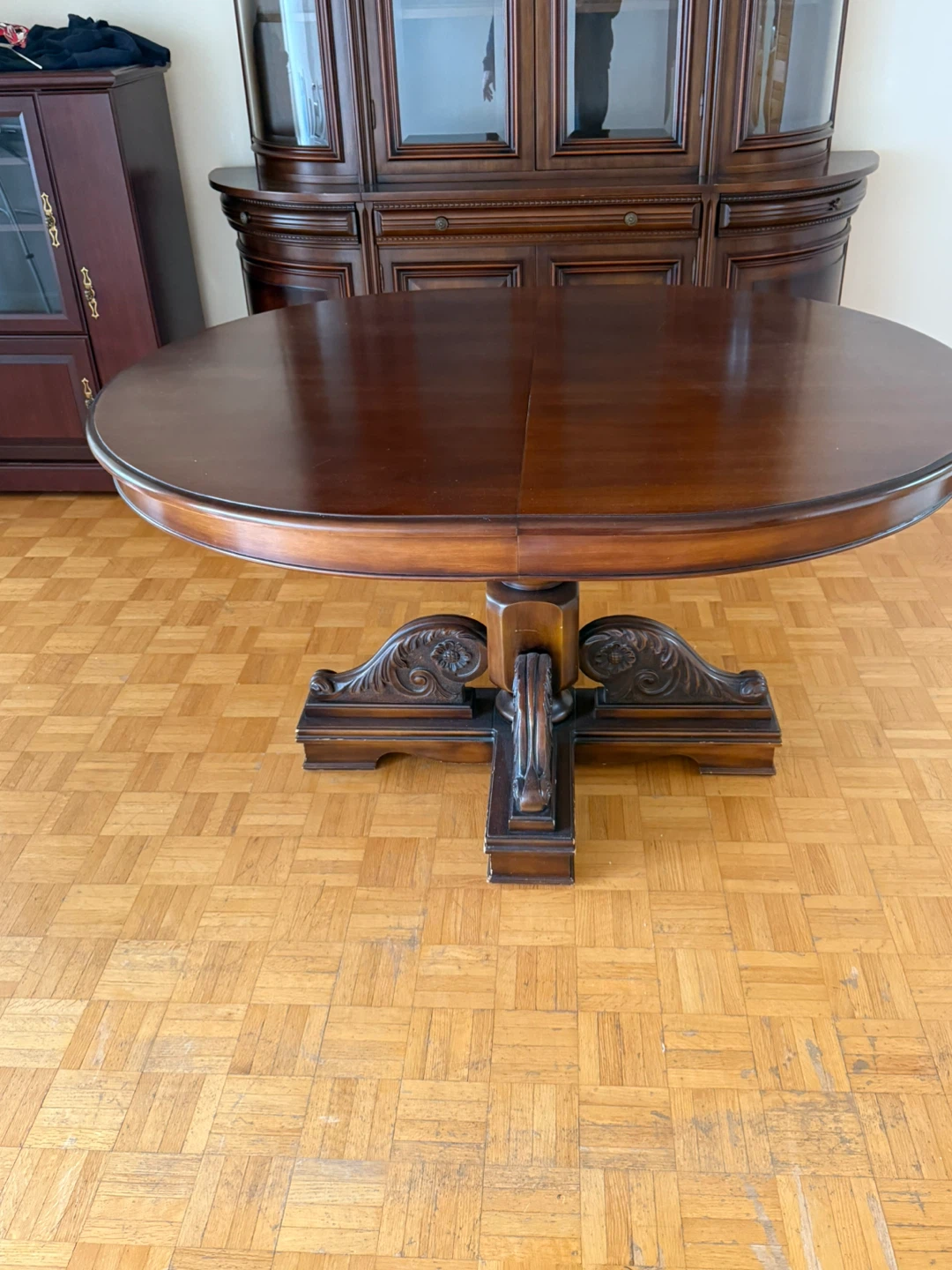 Wooden Dining Table with Leaf Extension - photo 4