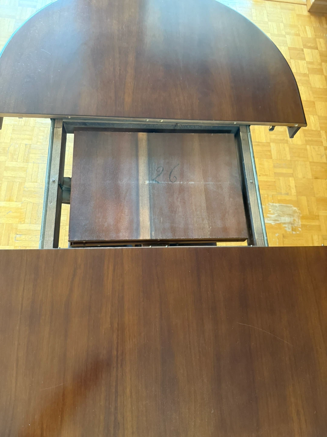 Wooden Dining Table with Leaf Extension - photo 2