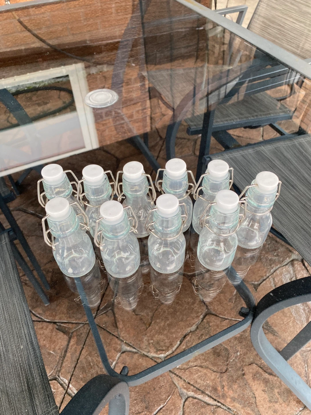 Set of 10 Glass Swing Top Bottles - photo 2