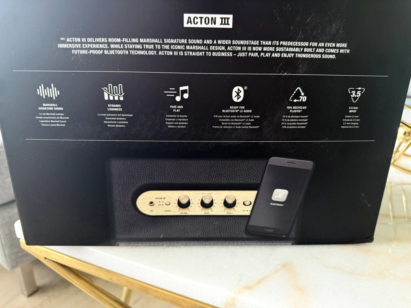 Marshall Acton III Home Bluetooth Speaker - photo 2