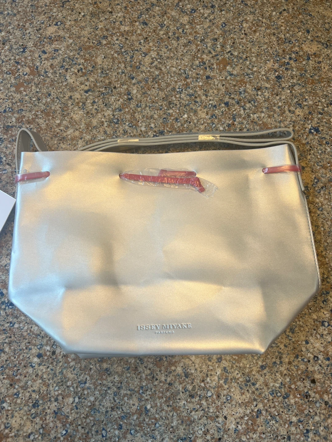 Issey Miyake Silver Tote Bag