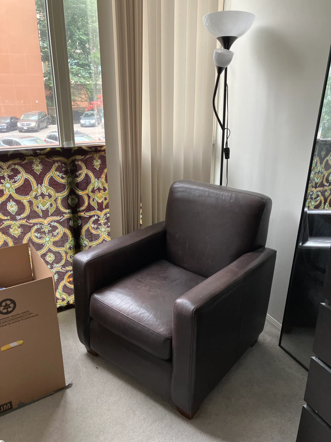 Brown Leather Armchair