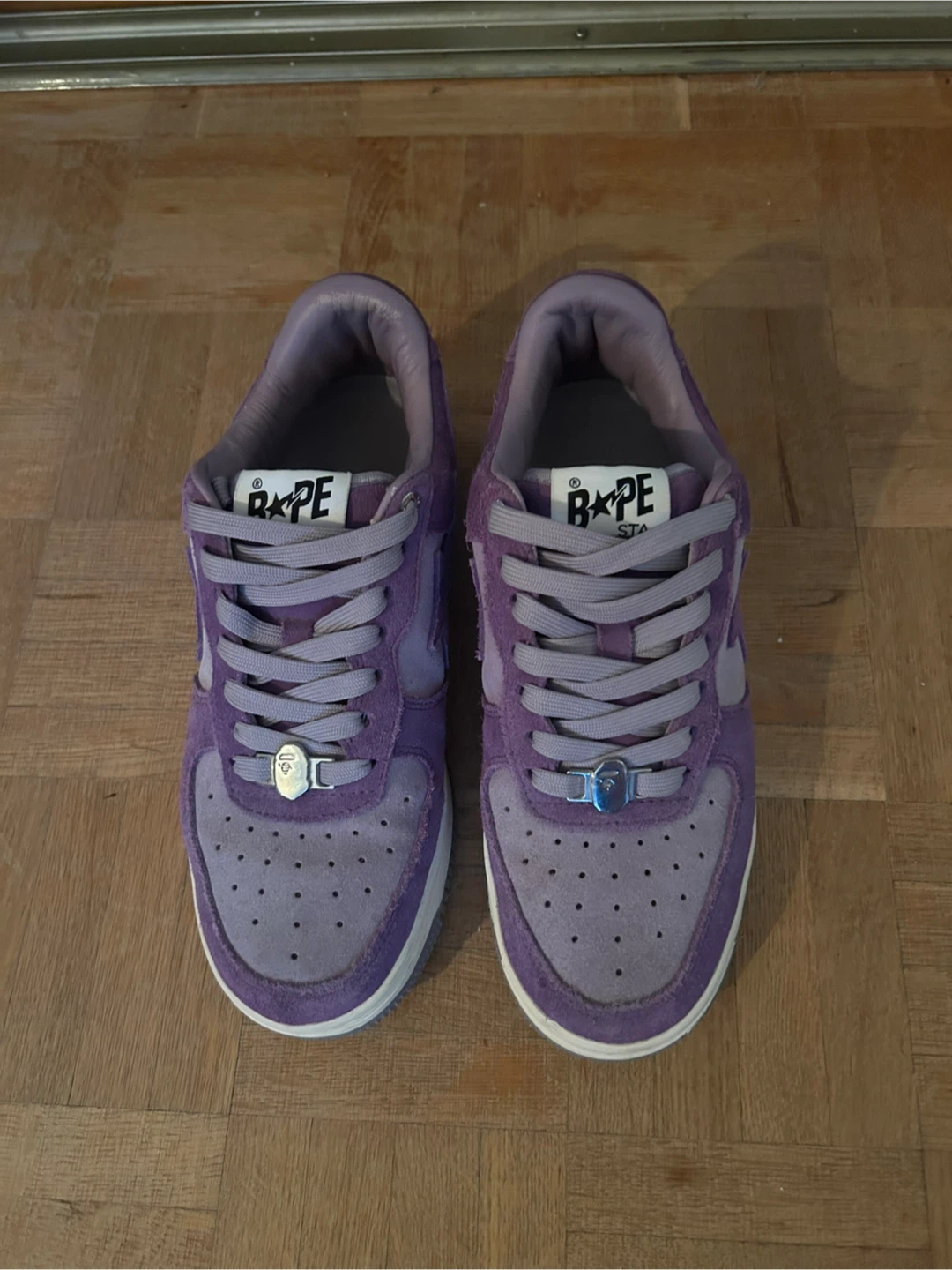 BAPE Purple Suede Star sneakers - photo 2