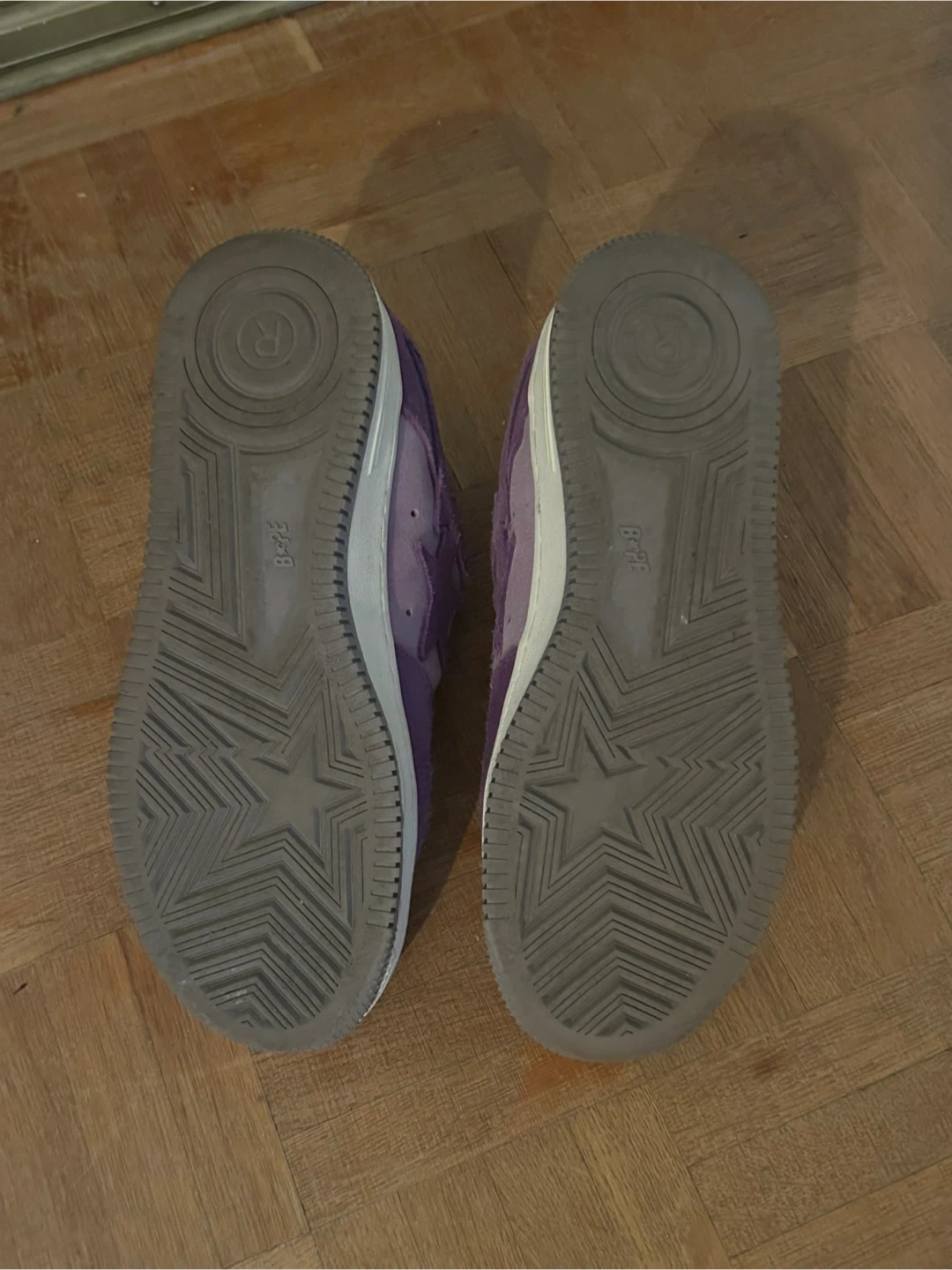 BAPE Purple Suede Star sneakers - photo 3