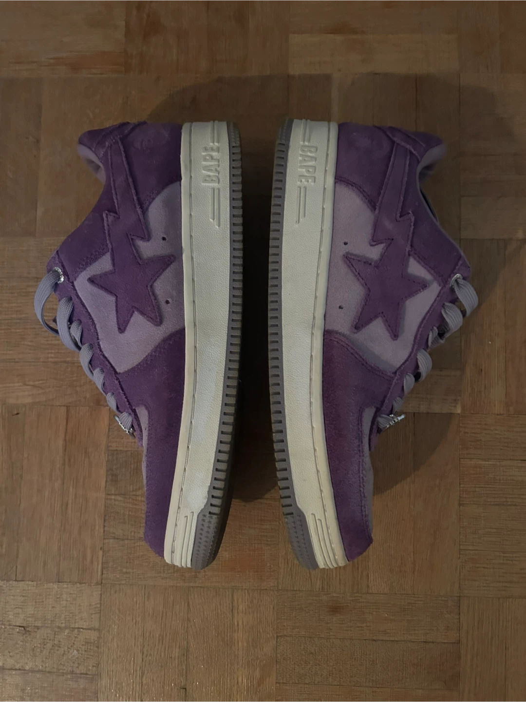 BAPE Purple Suede Star sneakers - photo 4
