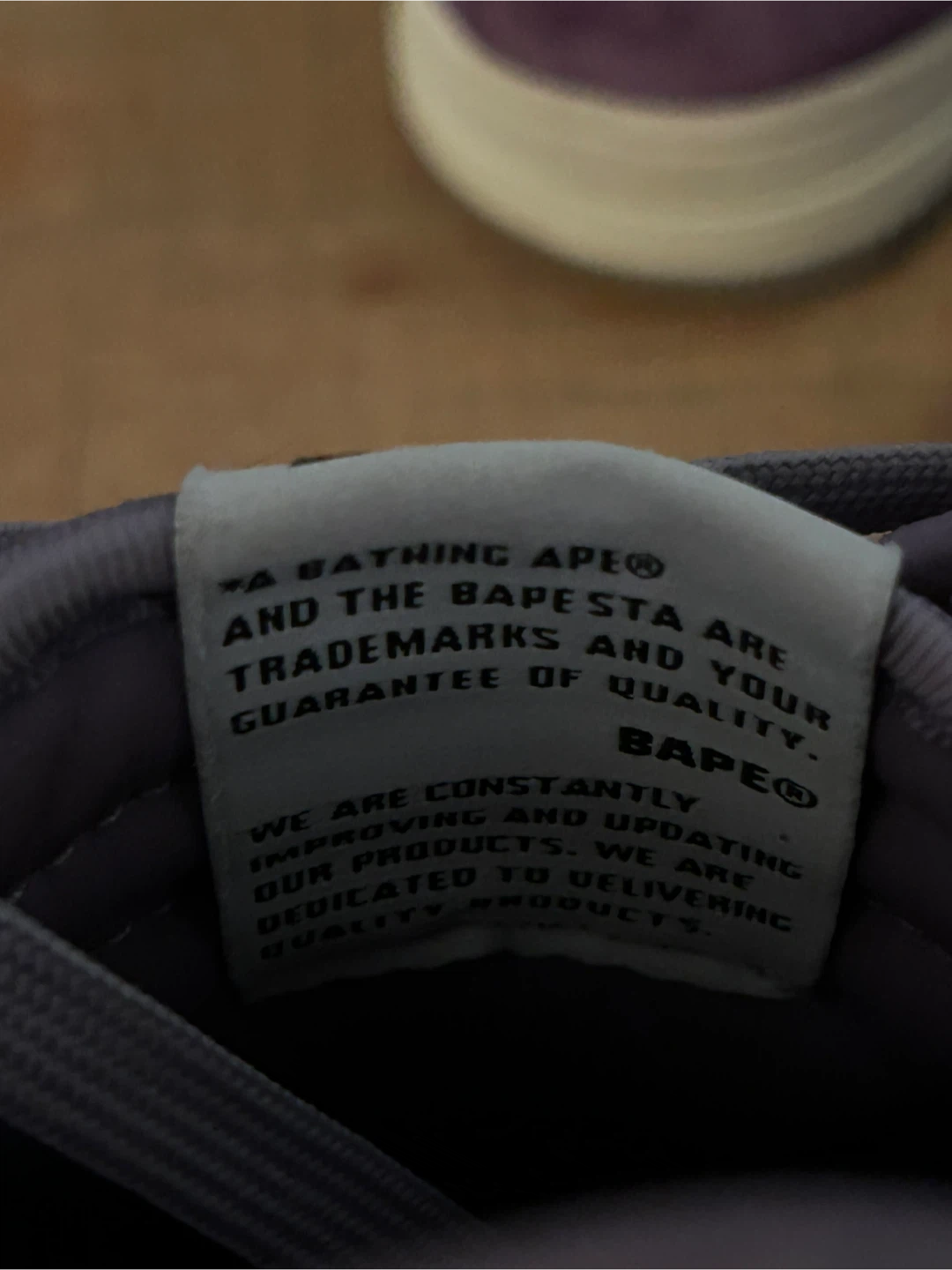 BAPE Purple Suede Star sneakers - photo 5