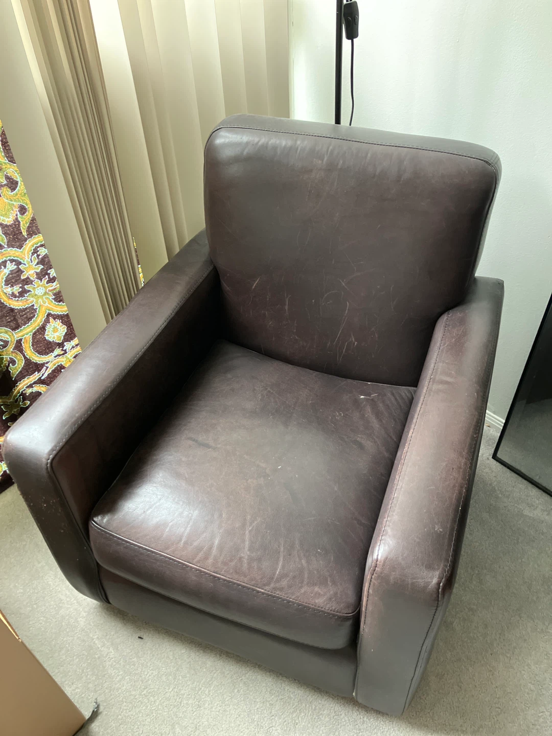 Brown Leather Armchair - photo 2