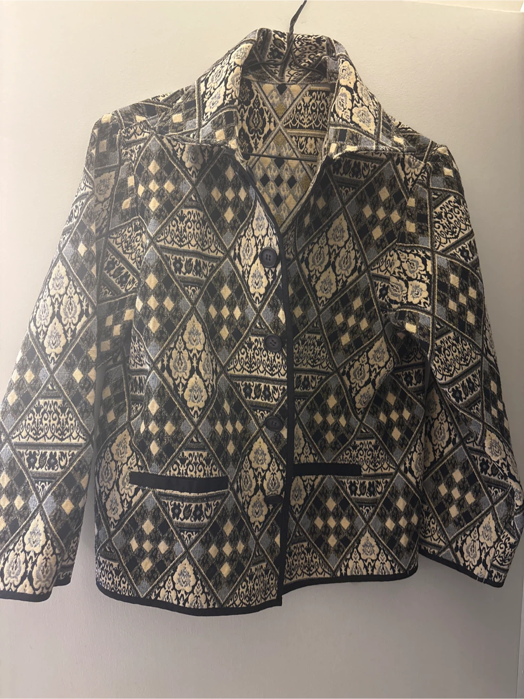 Women's Brocade Pattern Blazer - photo 2