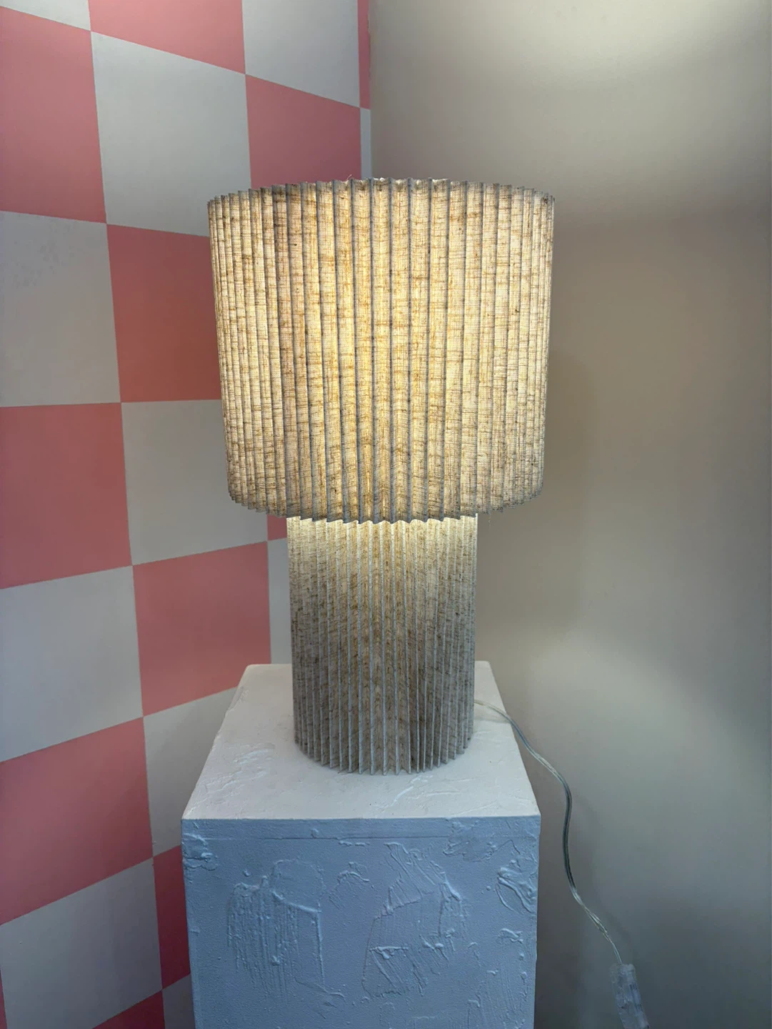 Bouclair Textured Pleated Table Lamp - photo 2