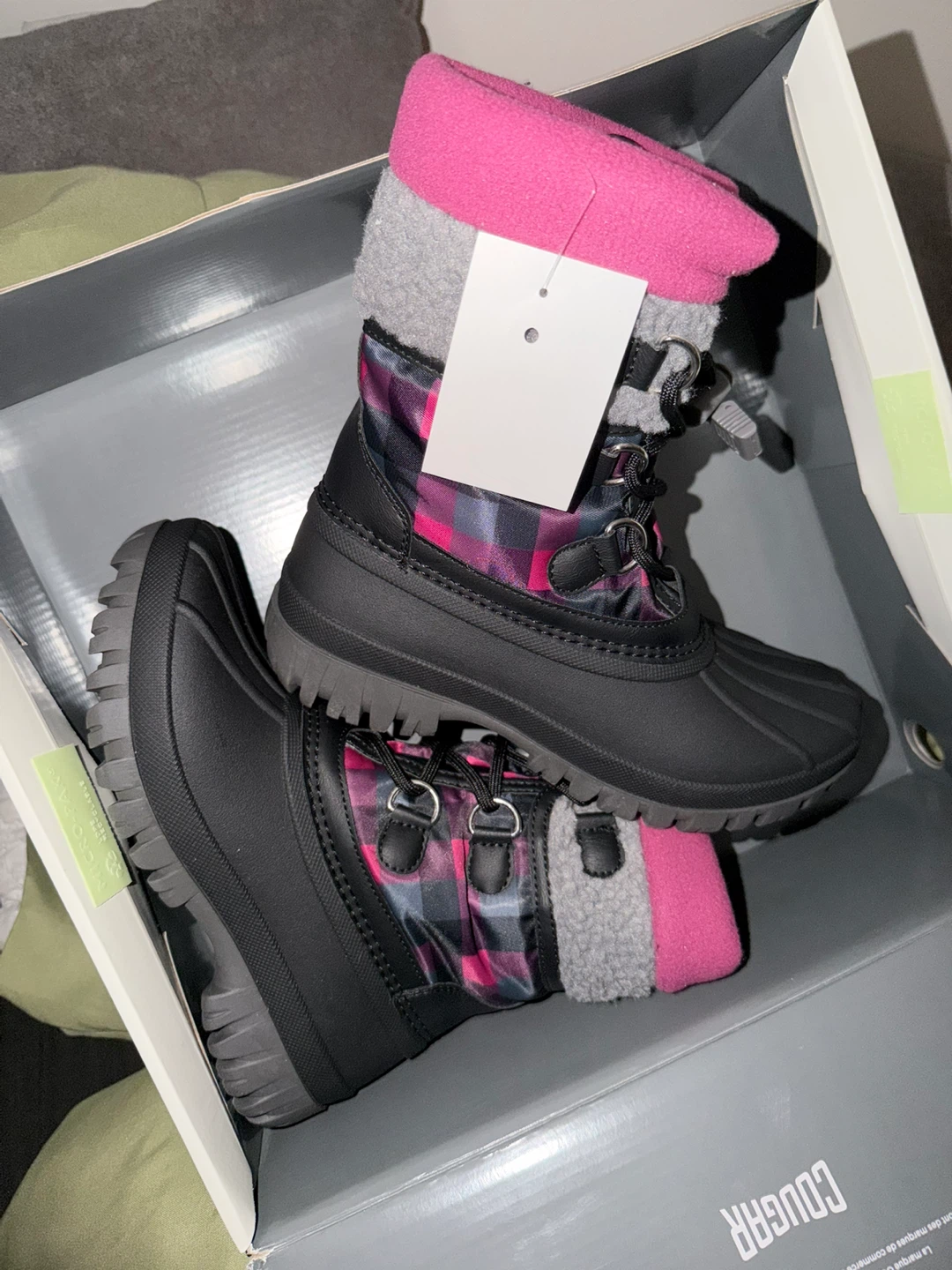 Cougar Kids Winter Boots Size 2 big kids