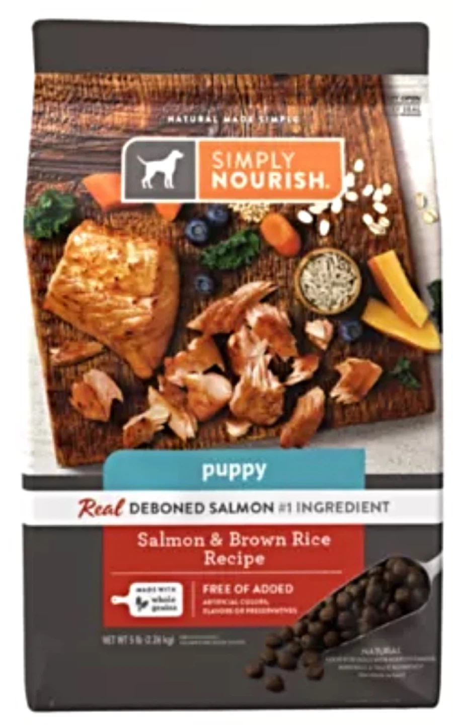 Simply Nourish Puppy Salmon & Brown Rice Recipe Dog Food