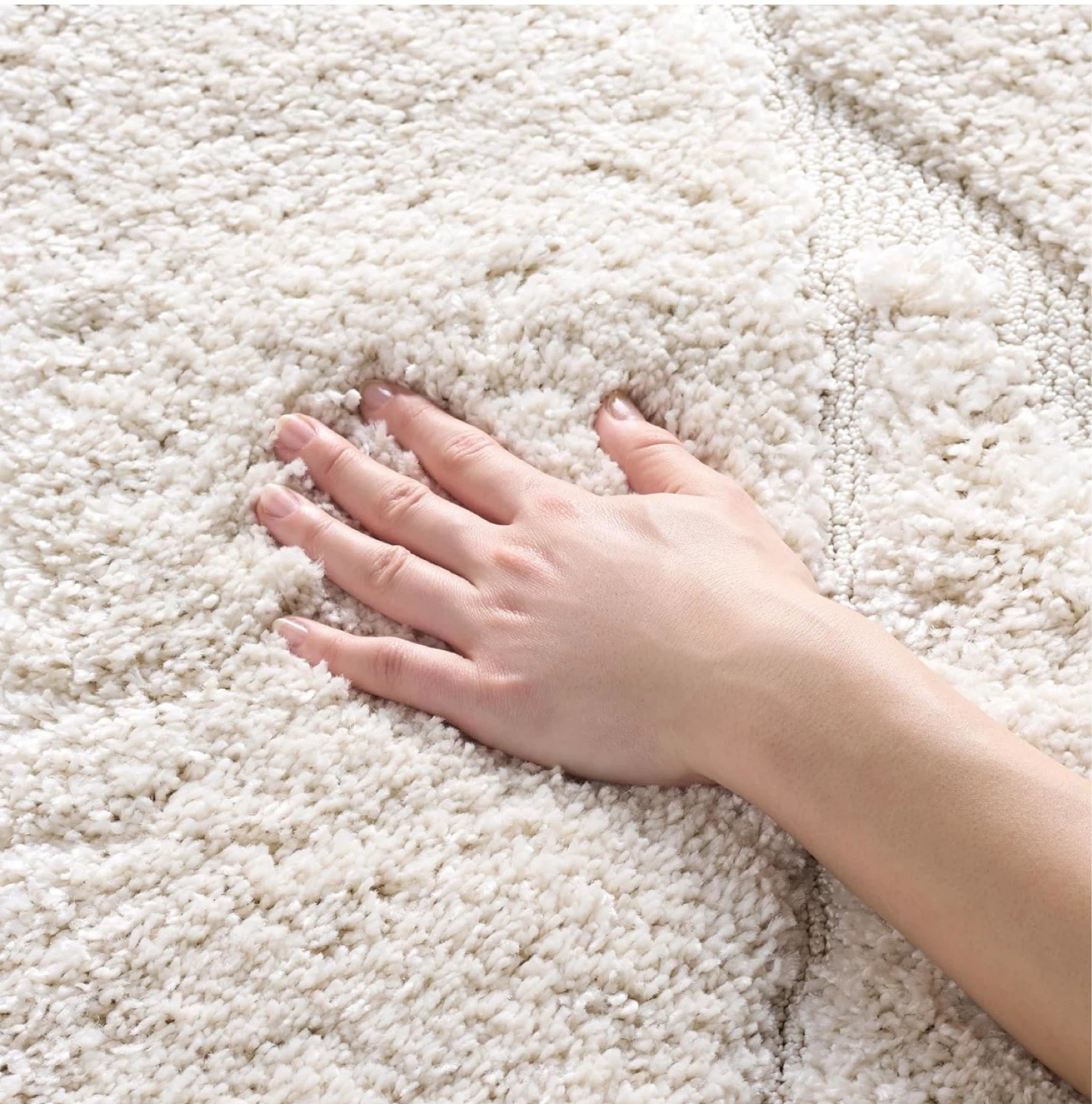 Plush Shag Rug - Cream - photo 2