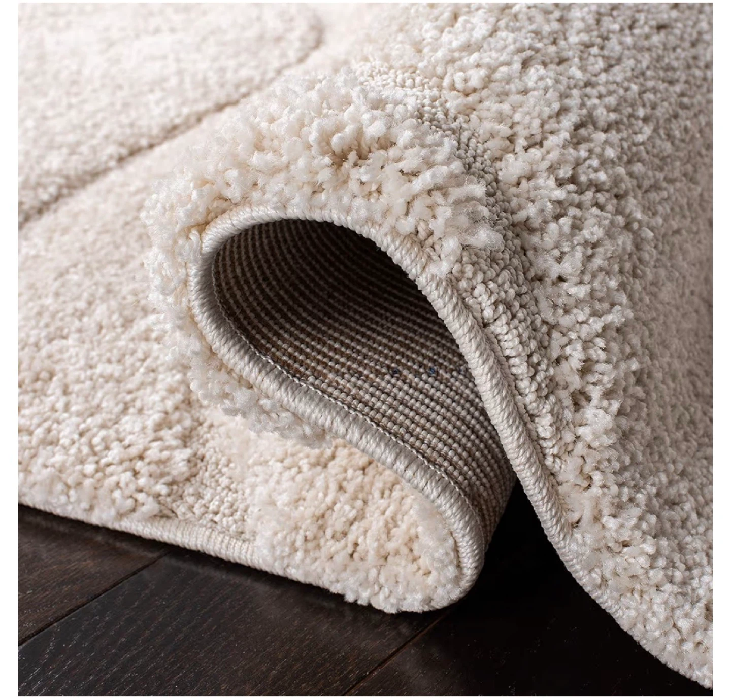 Plush Shag Rug - Cream