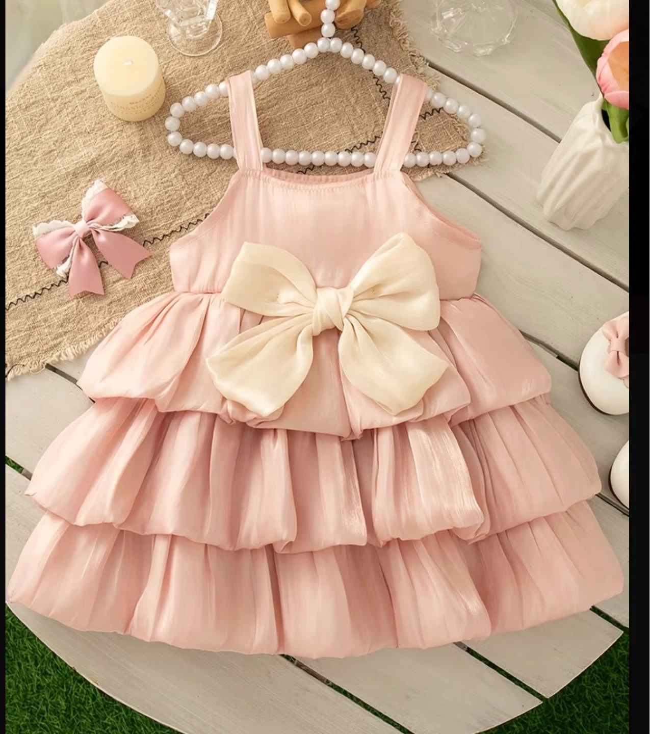 🎀 Elegant Baby Girl Party Dress – Princess Style 🎀