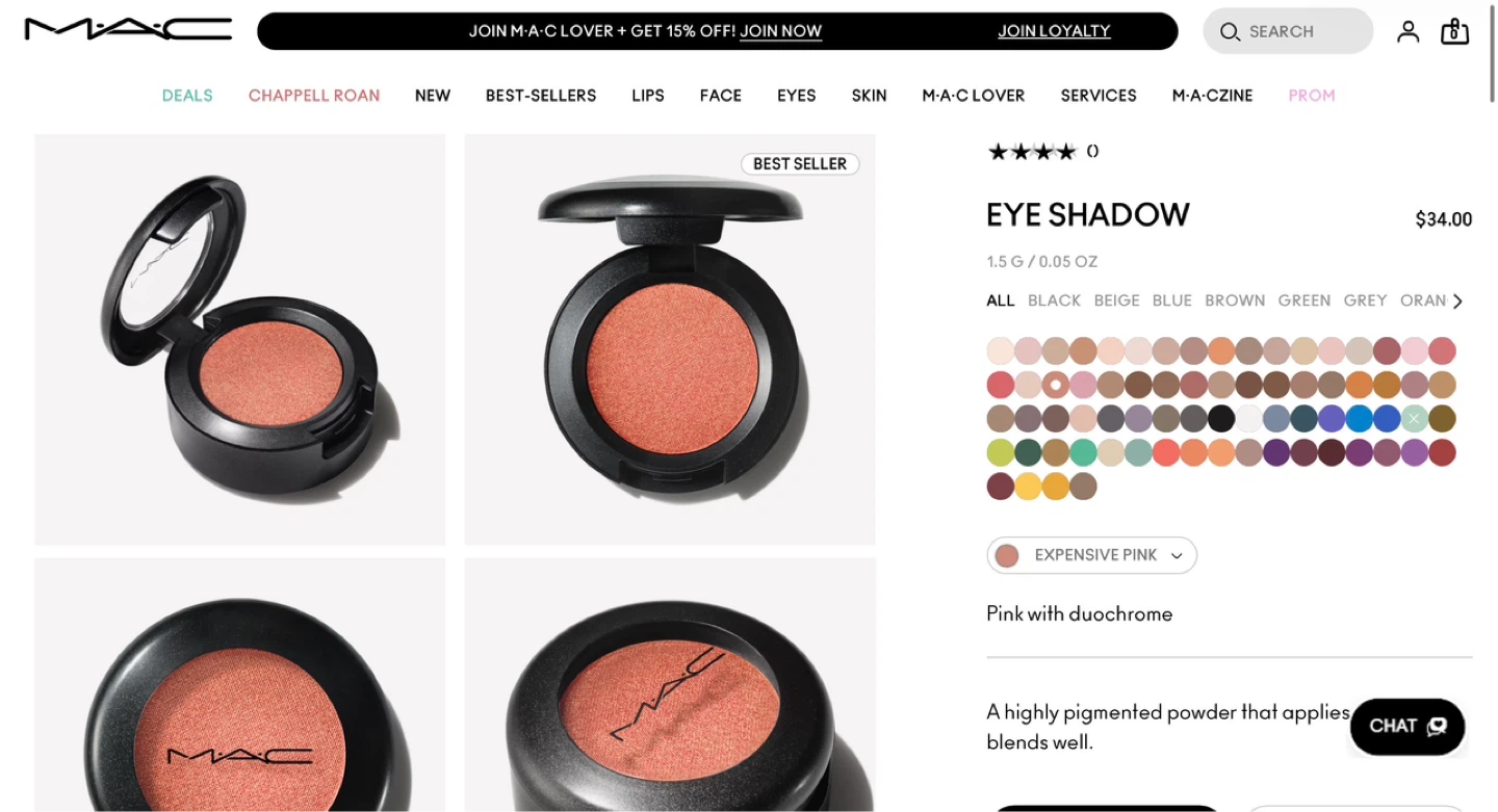 MAC Eye Shadow - Expensive Pink - photo 3