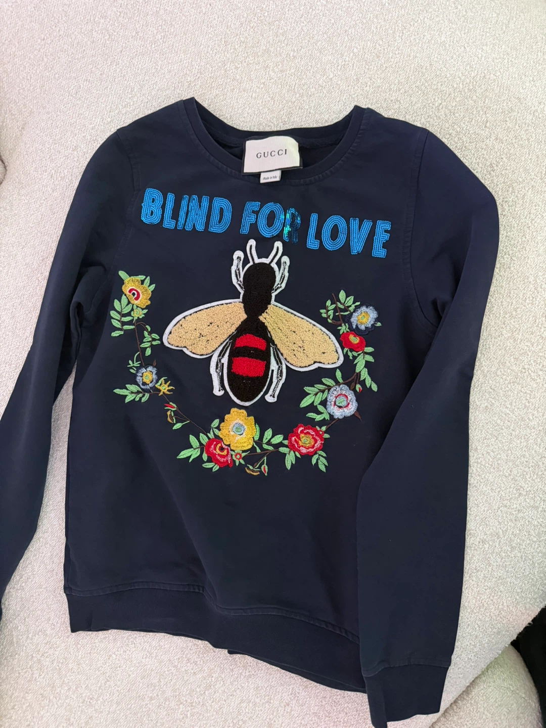 Love Bee Embroidered Sweatshirt