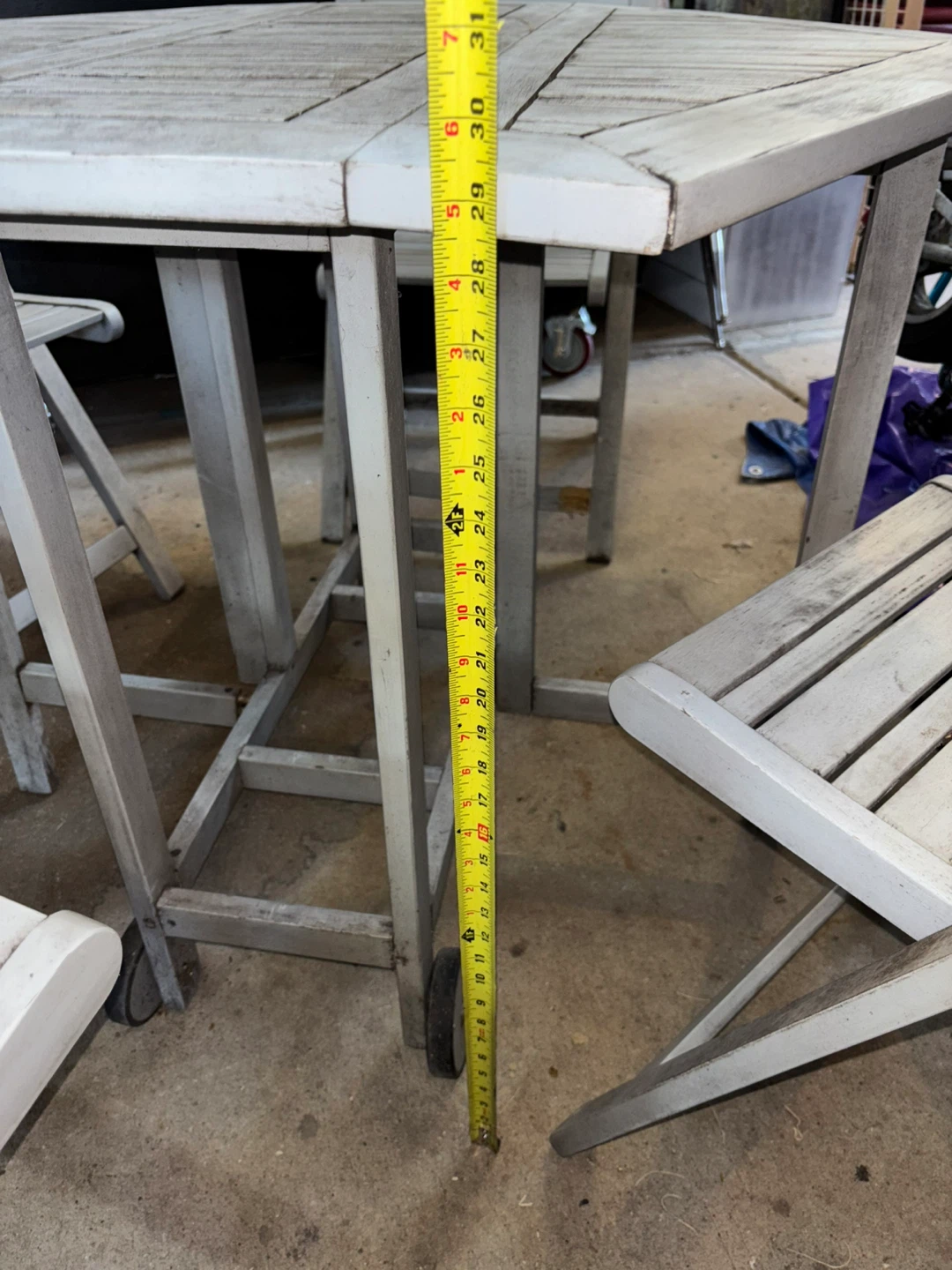 Folding Wooden Patio Table - photo 5