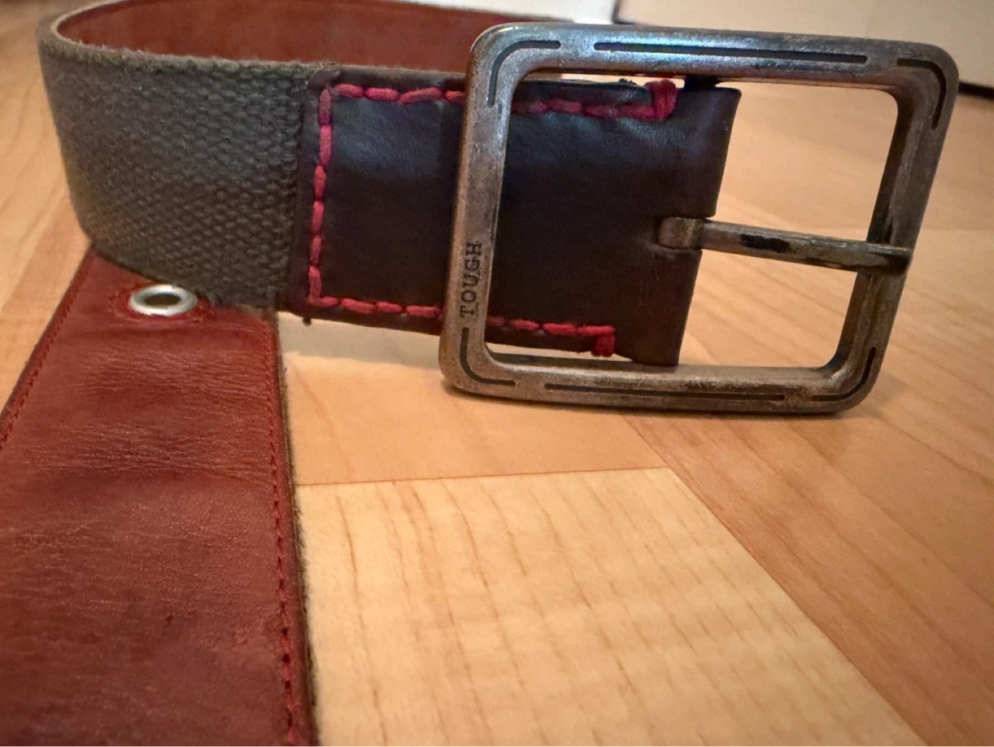 TOUGH Reversible Unisex Leather Belt - photo 5