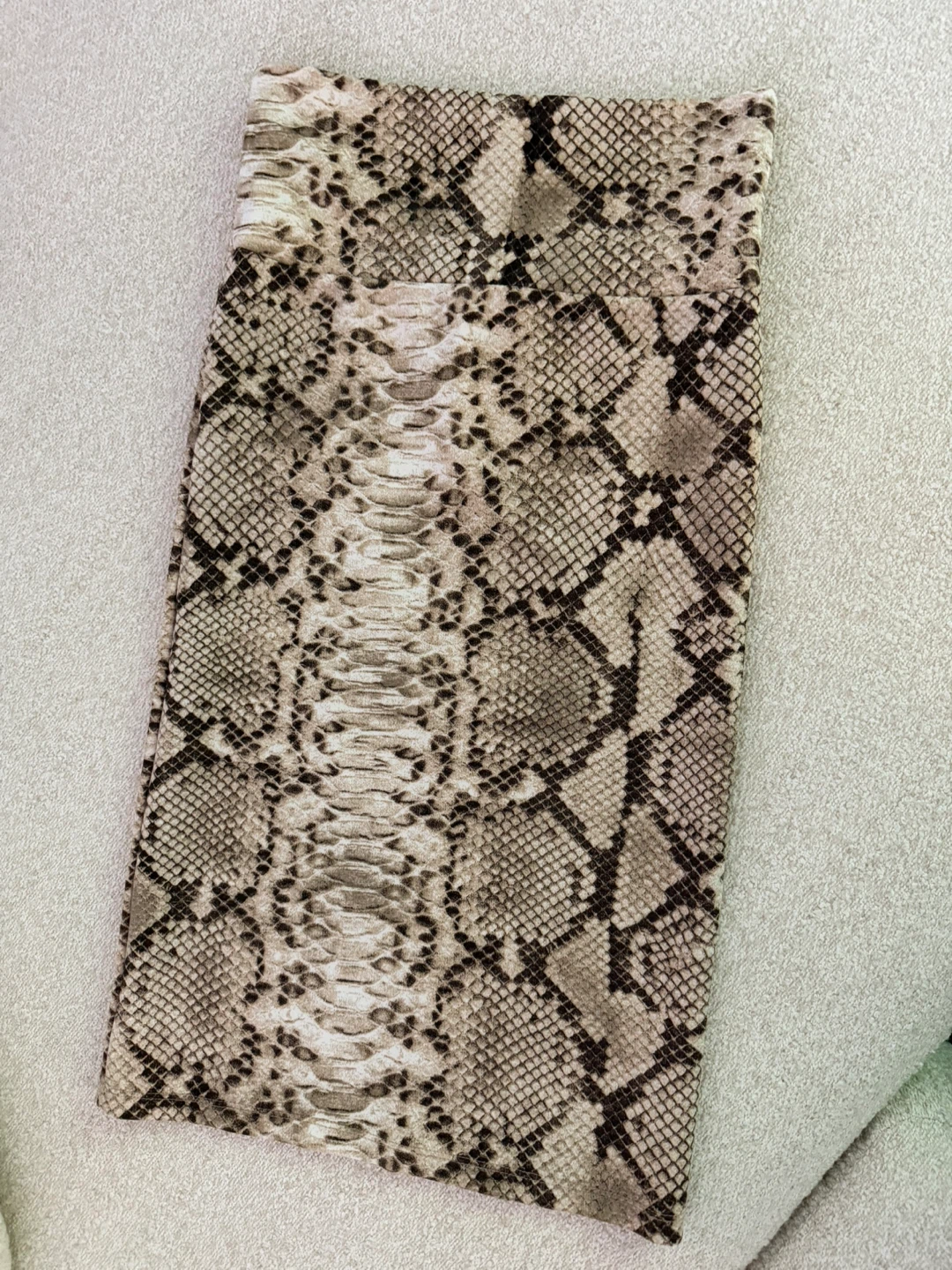 Houndstooth and Snakeskin Print Skirts - Size M