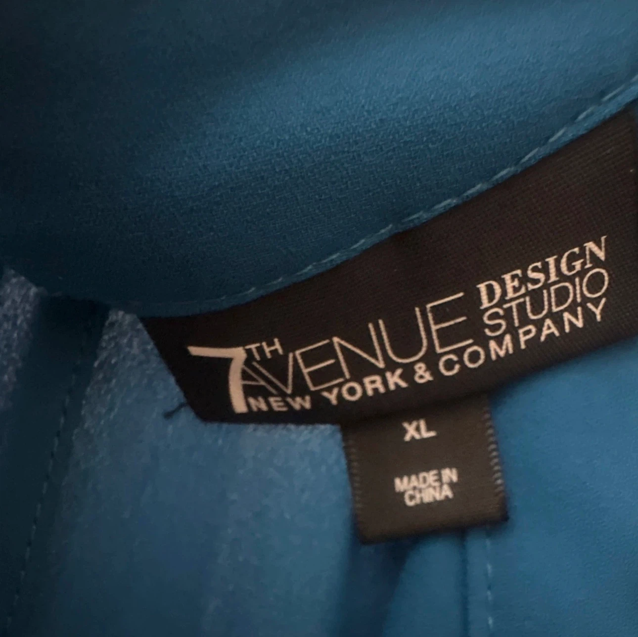7th Avenue Design Studio Teal Sleeveless V-Neck Top XL - photo 2