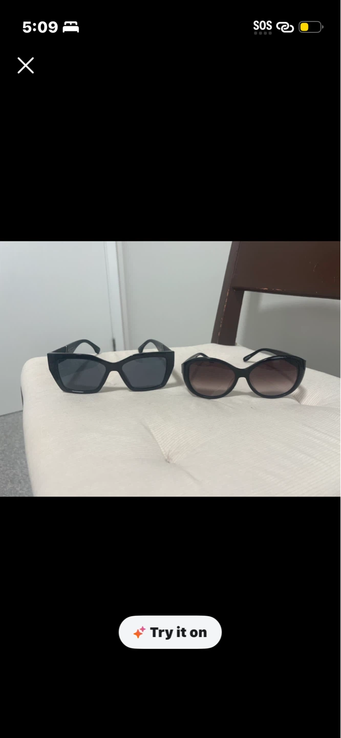 Black Cat-Eye Sunglasses - Set of 2