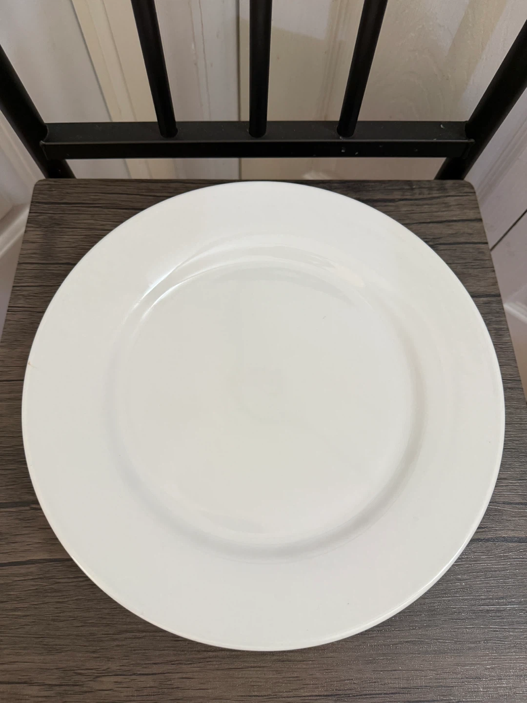 Set of 5 White Dinner Plates