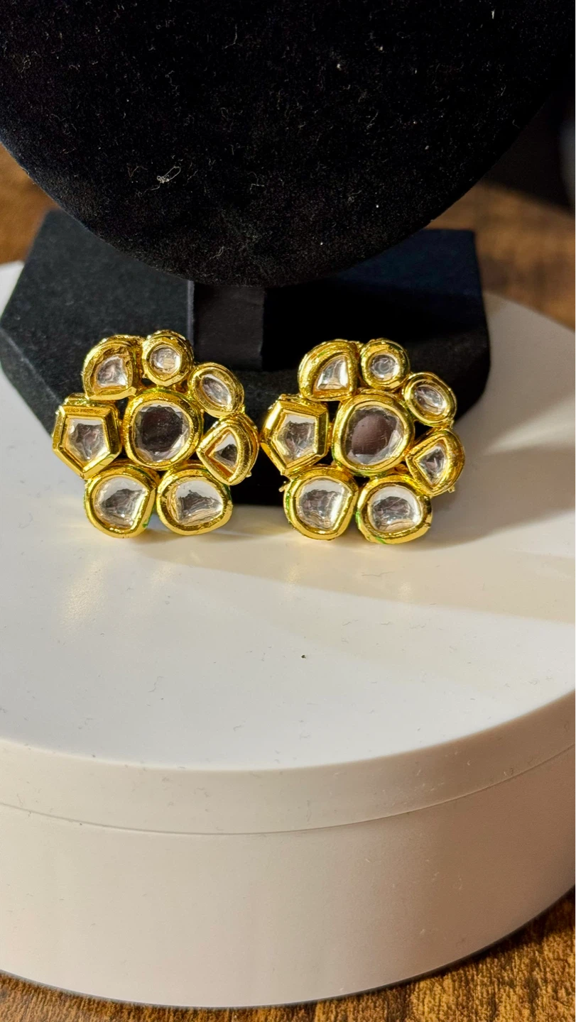 Kundan double layered set - photo 3