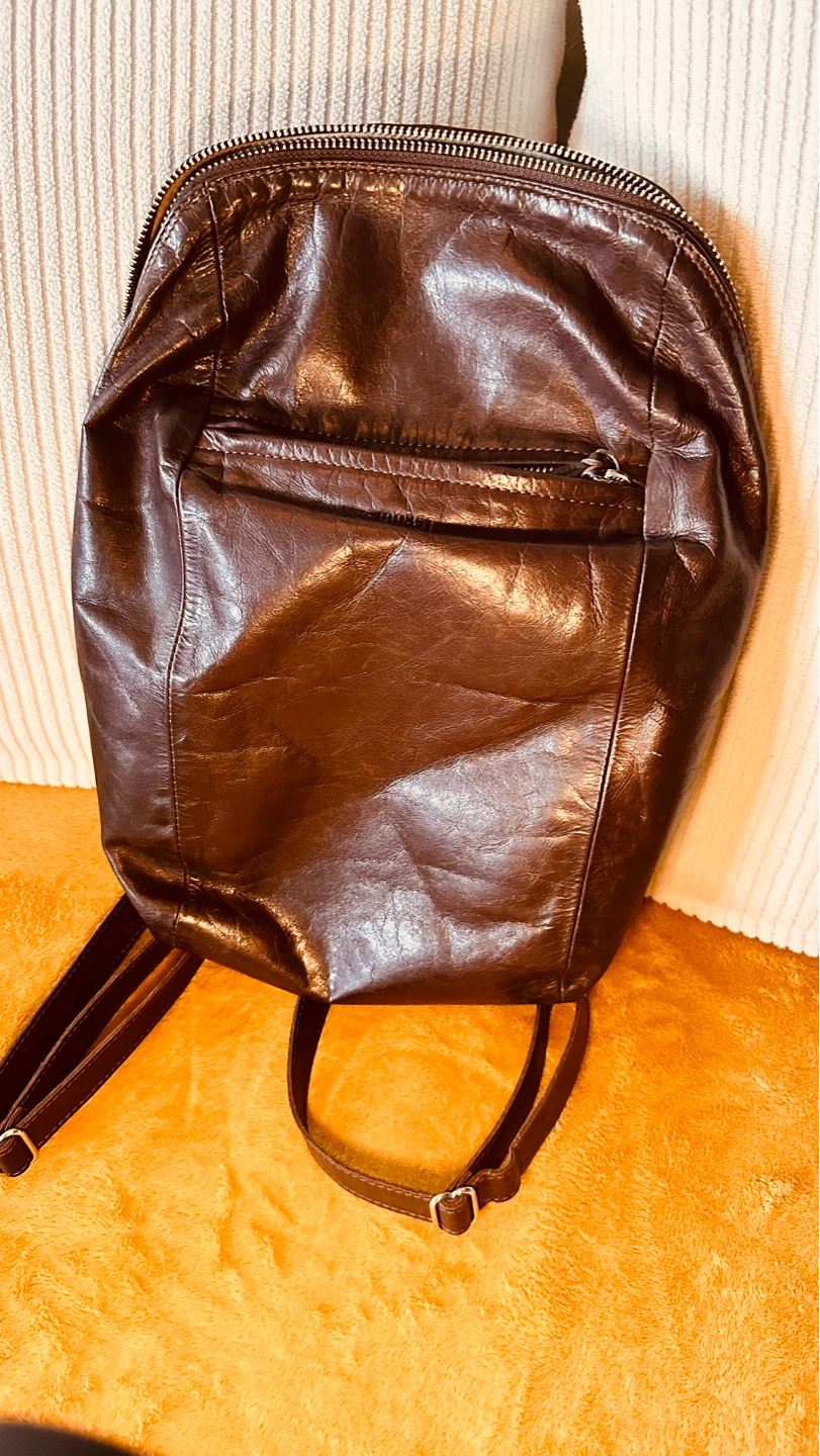 M0851 Unisex Distressed Leather backpack - photo 5