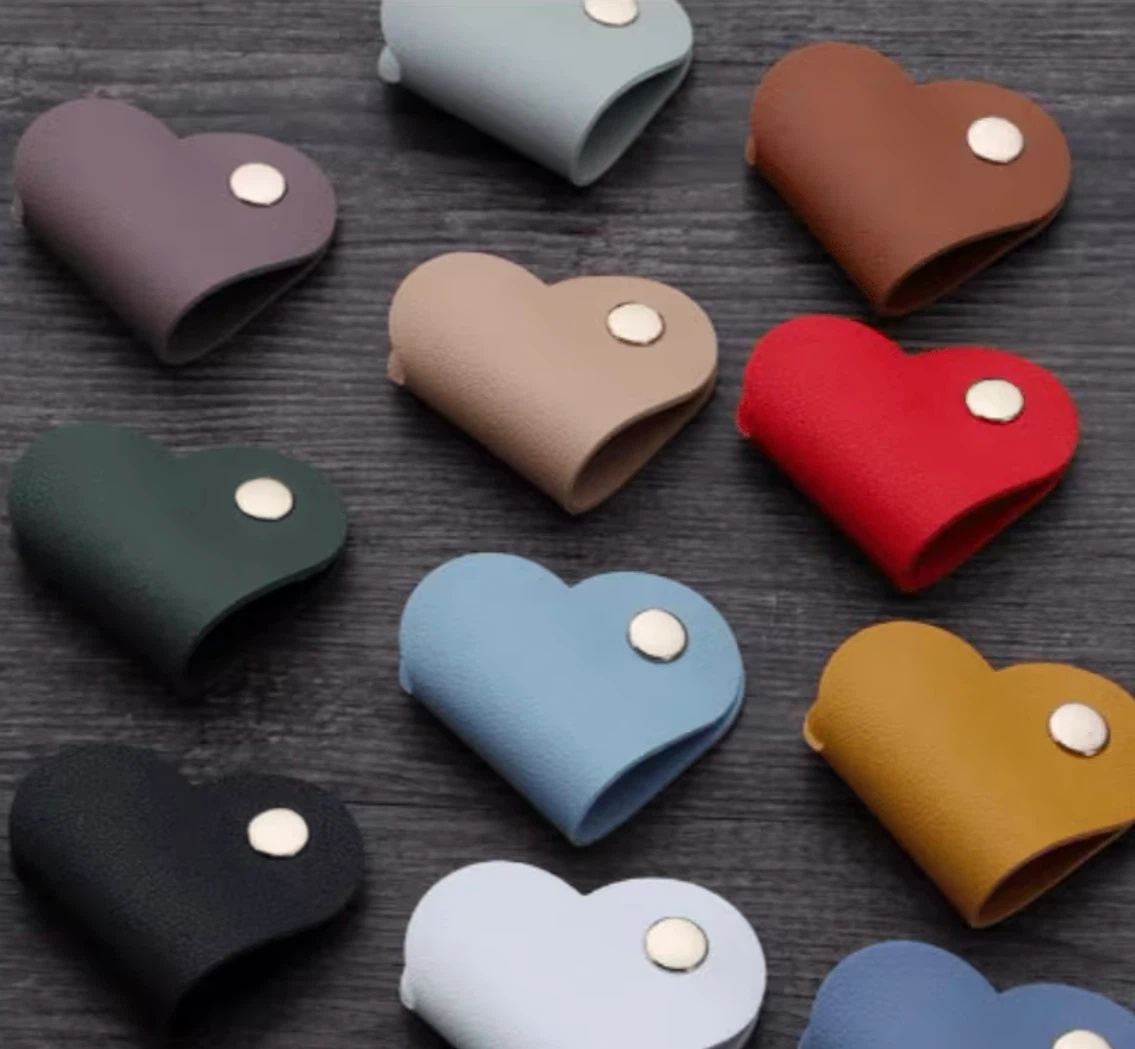 Heart-Shaped Cable Organizers - Set of 10