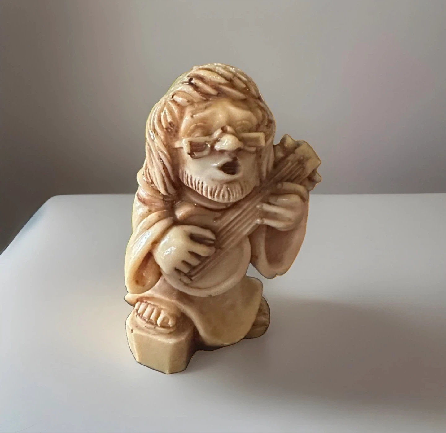 Musical Monk Figurine by Gino Ruggeri 1970s
