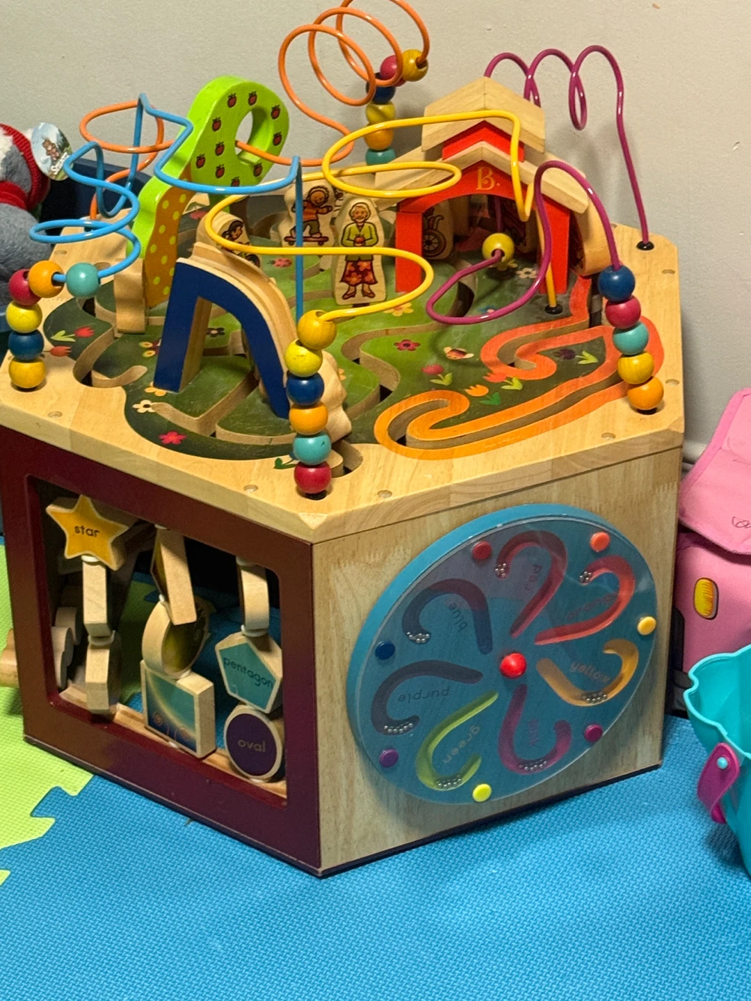 Wooden Activity Cube Toy