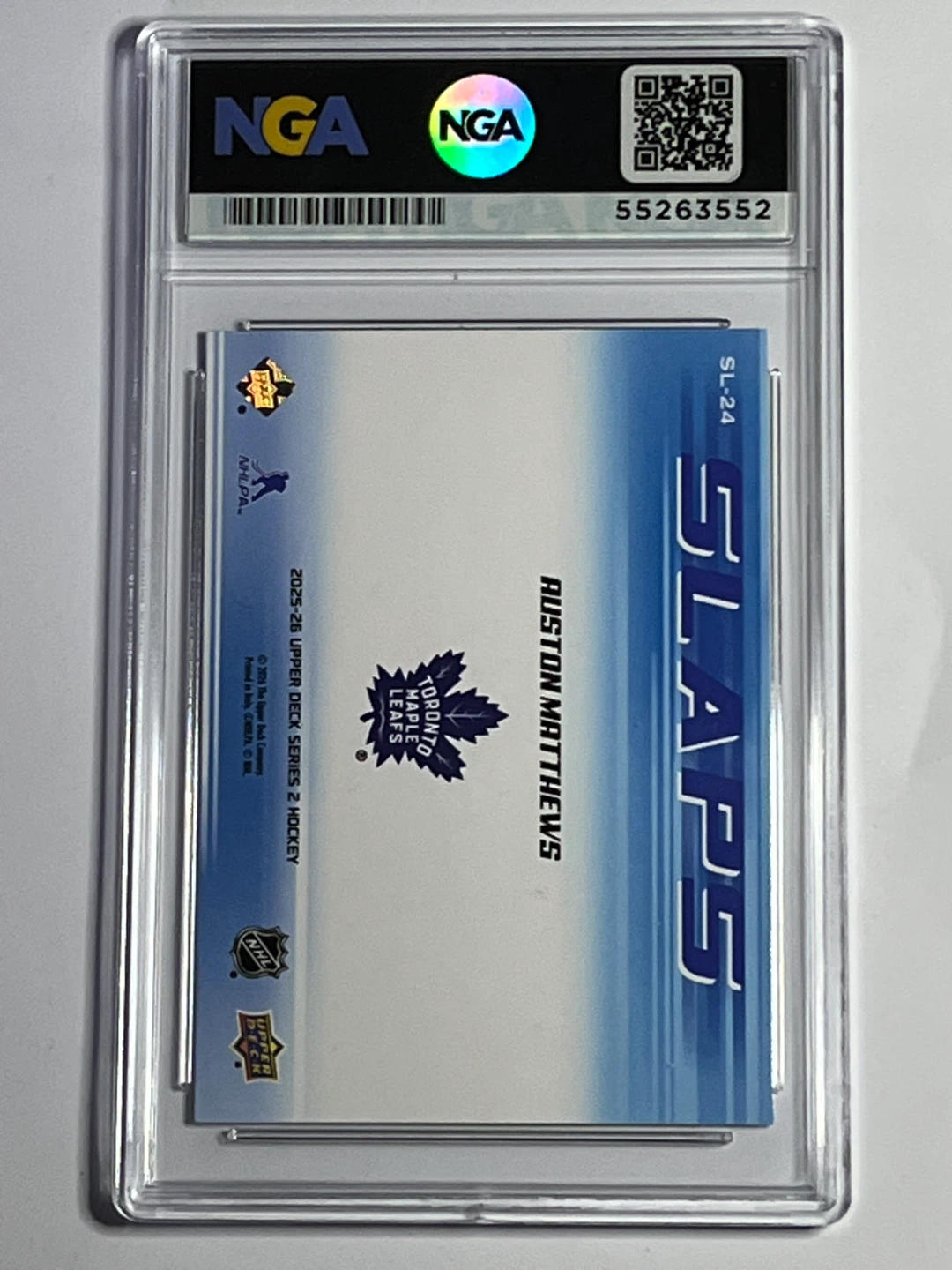 2026 Upper Deck Auston Matthews Slaps Series 2 Hockey Card - photo 2