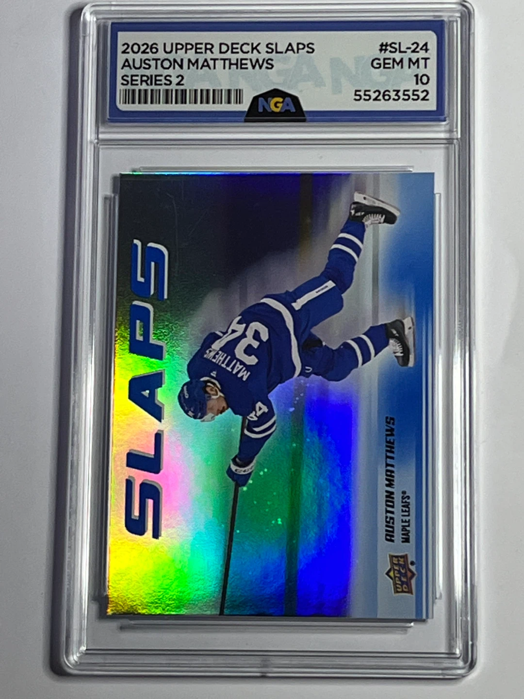 2026 Upper Deck Auston Matthews Slaps Series 2 Hockey Card