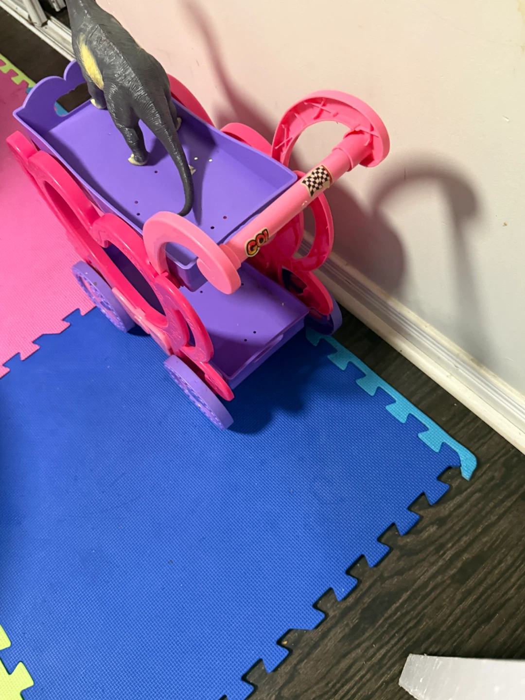 Kids Toy Stroller with Dinosaur Toy - photo 2