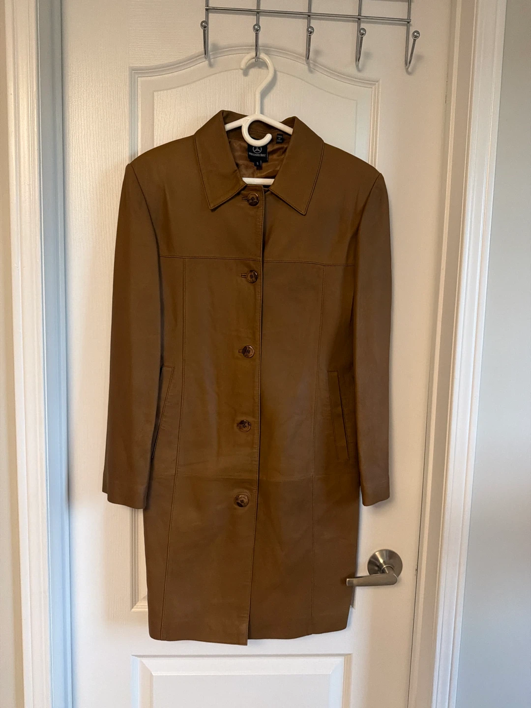 Mercedes Benz Brown Leather Jacket -S