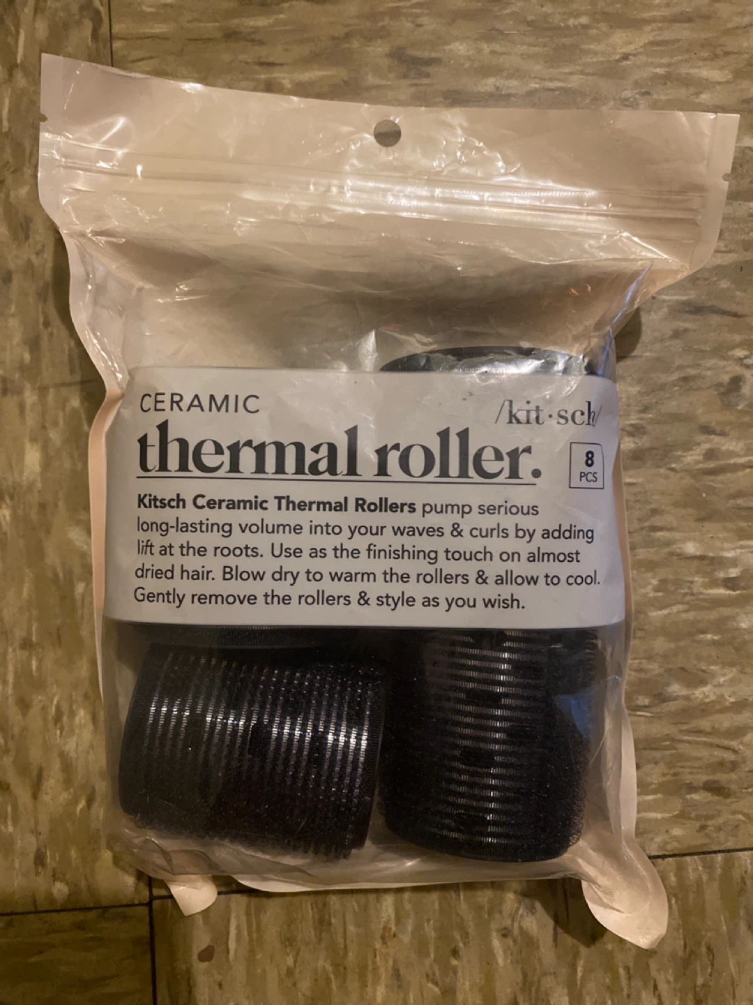 Kitsch Ceramic Thermal Rollers 8 Piece Set