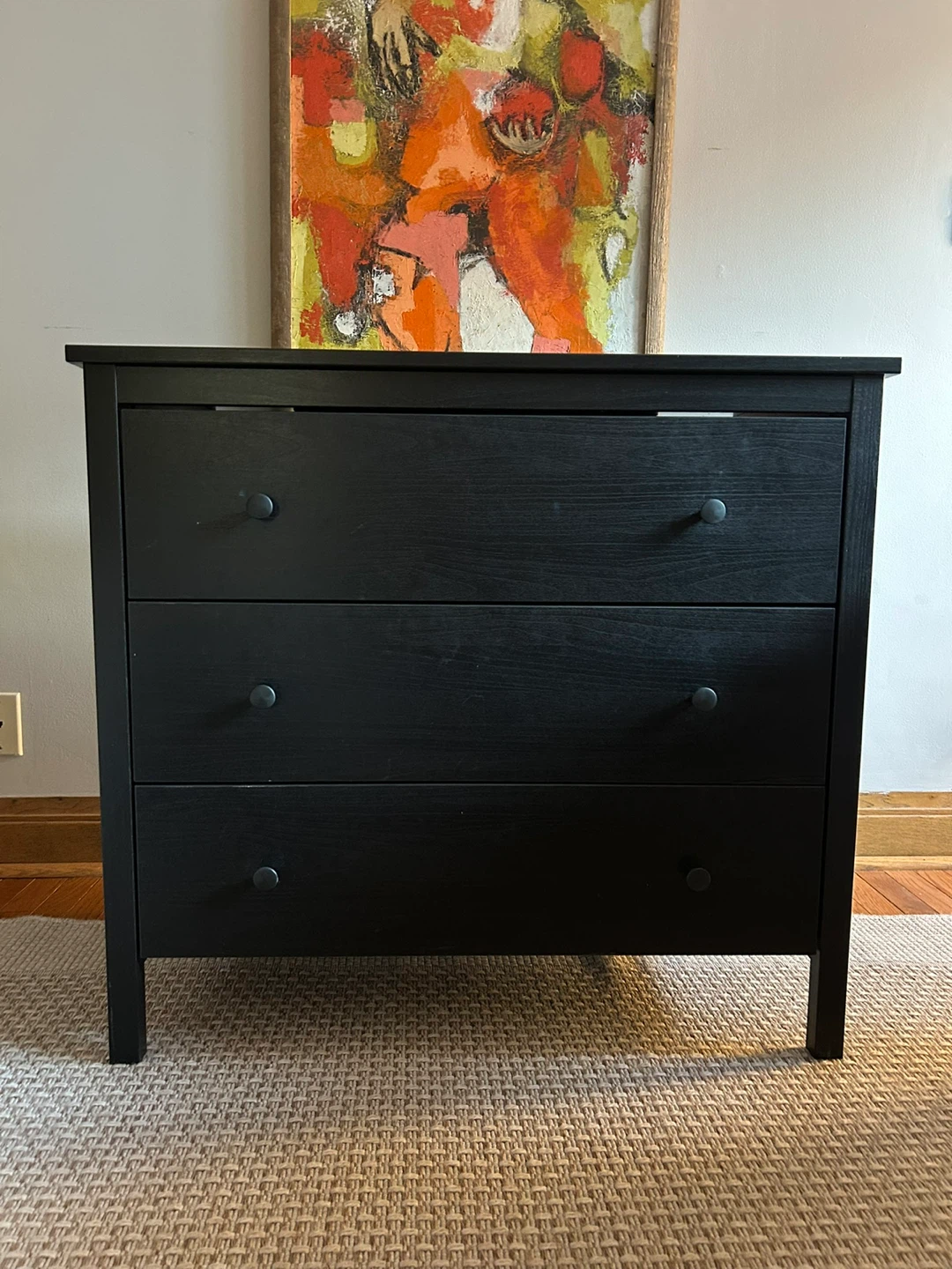 Black 3-Drawer Dresser