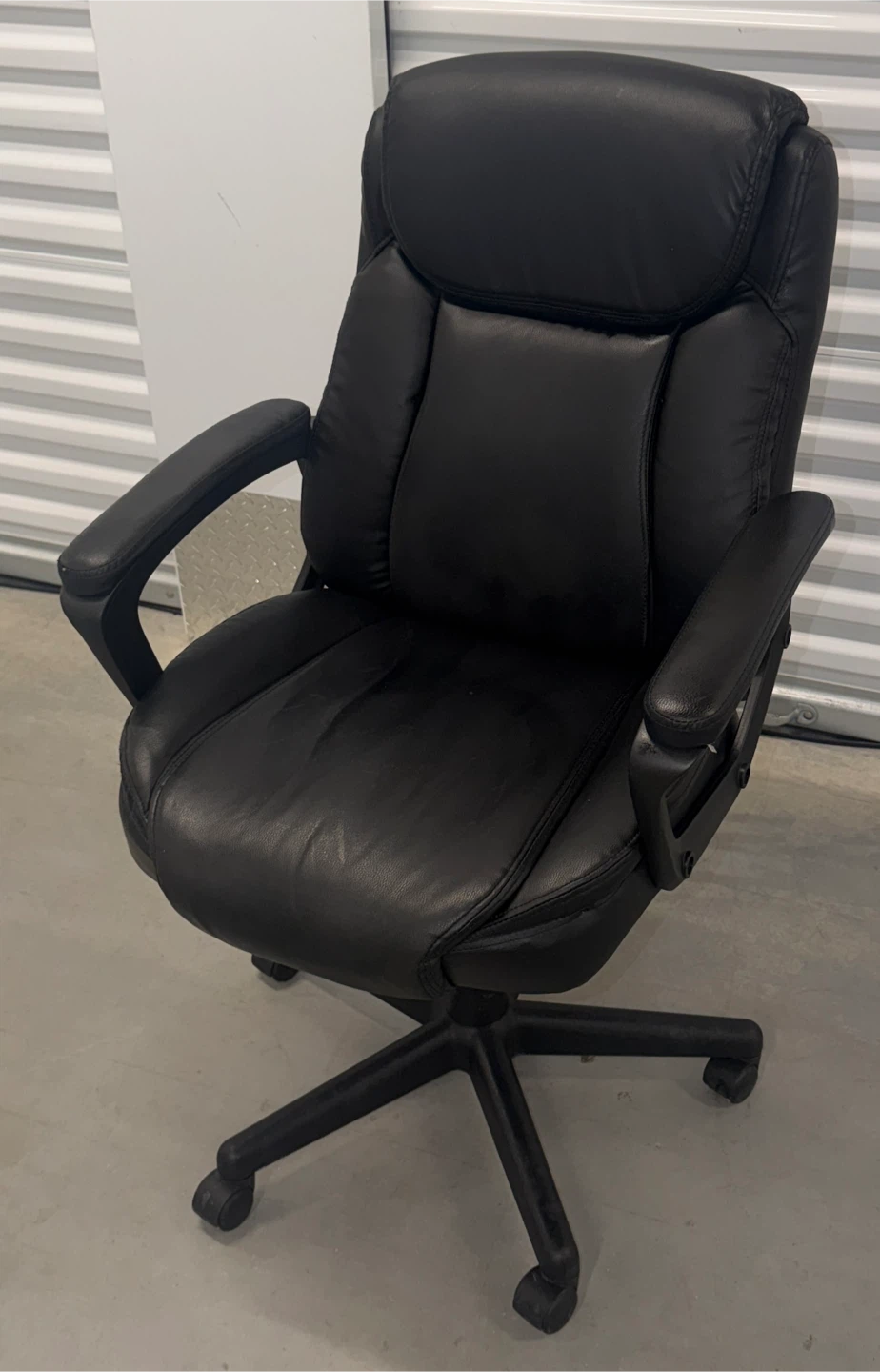 Black Executive Leather Office Chair