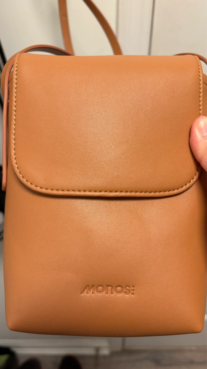 Monos Leather Crossbody Bag - Tan