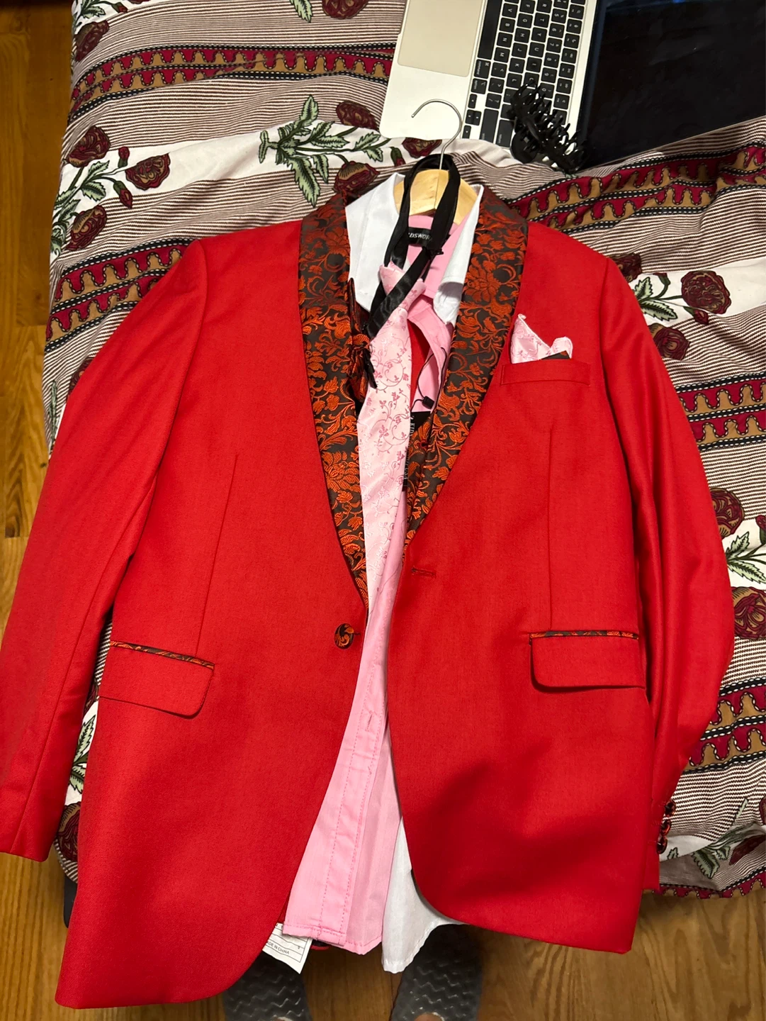 Red boys suit