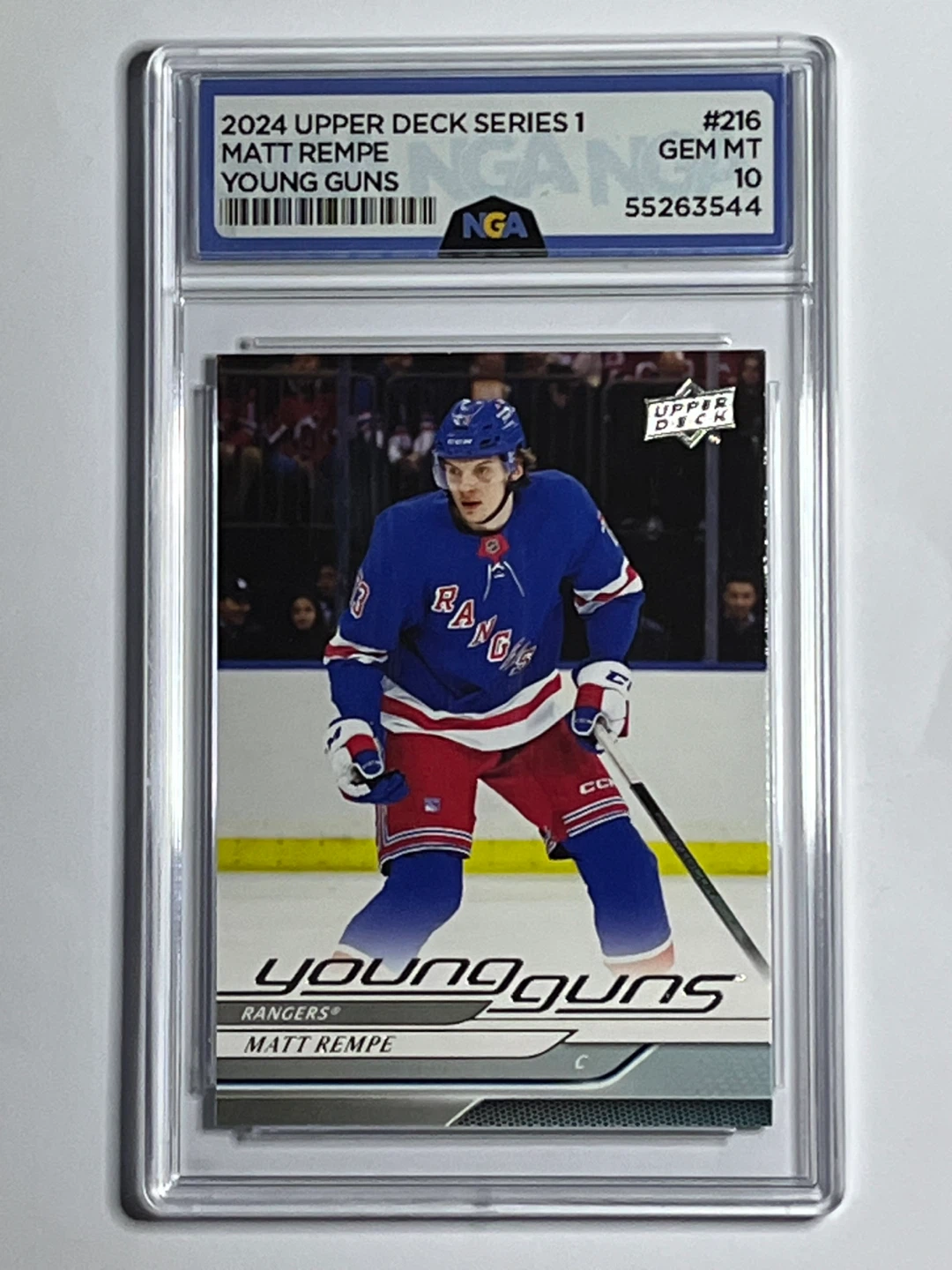 2024 Upper Deck Matt Rempe Young Guns Rookie Card #216 GEM MT 10