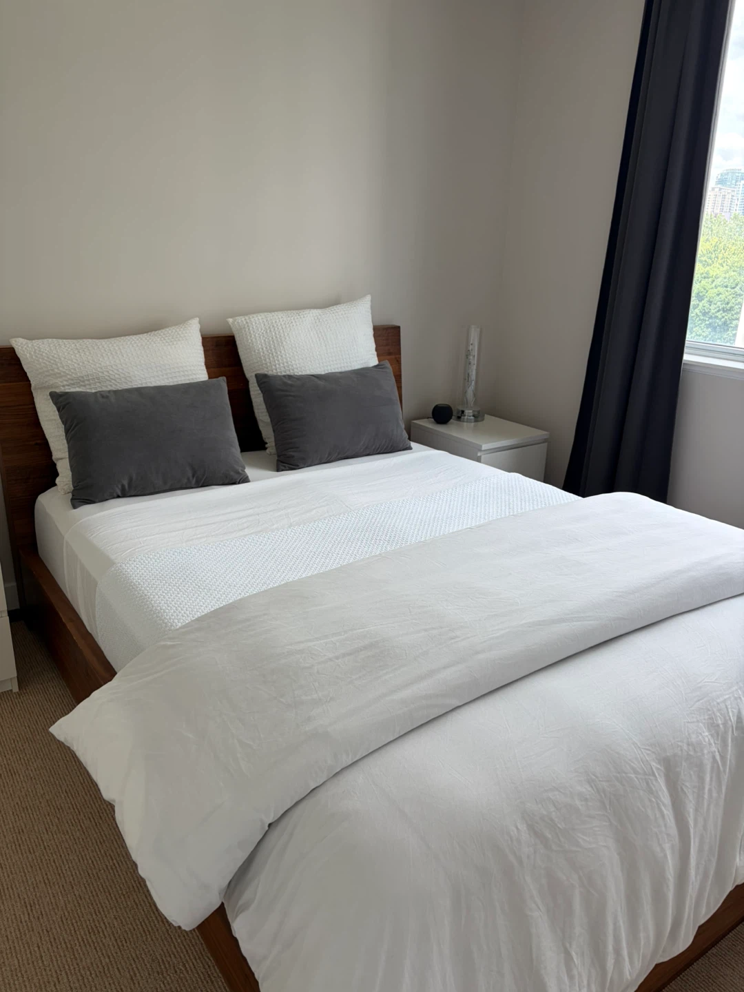 EQ3 Queen Storage Bed + Kingsdown Mattress
