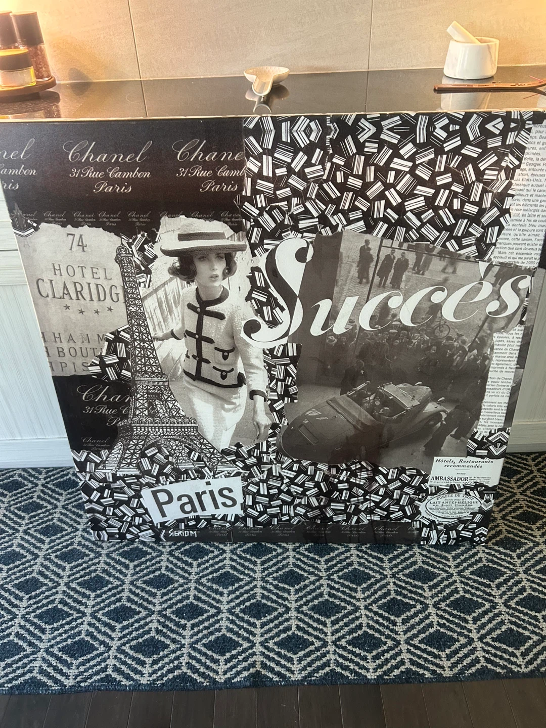 Chanel Paris Collage Wall Art